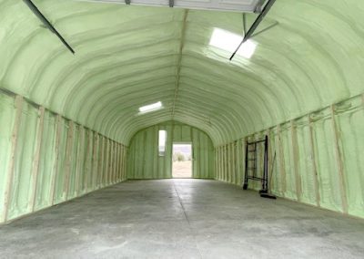 barn and garage spray foam insulation