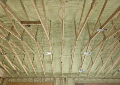 new spray foam insulation in ceiling by Armour Shield Insulation